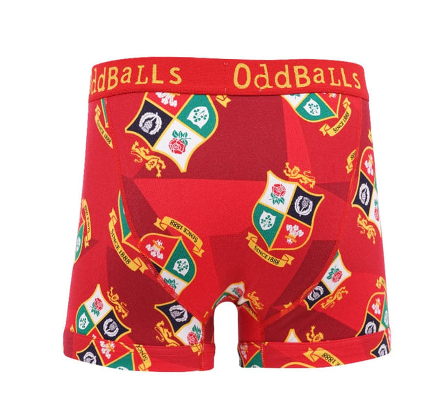 British & Irish Lions - Red - Mens Boxer Shorts