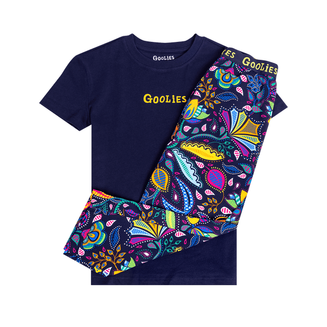 Goolies (Kids) Long Pyjamas - Magic Garden - Long & T-Shirt