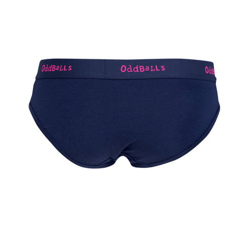 Navy & Magenta - Ladies Briefs