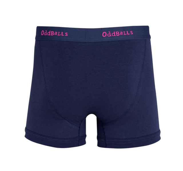 Navy & Magenta - Teen Boys Boxer Shorts
