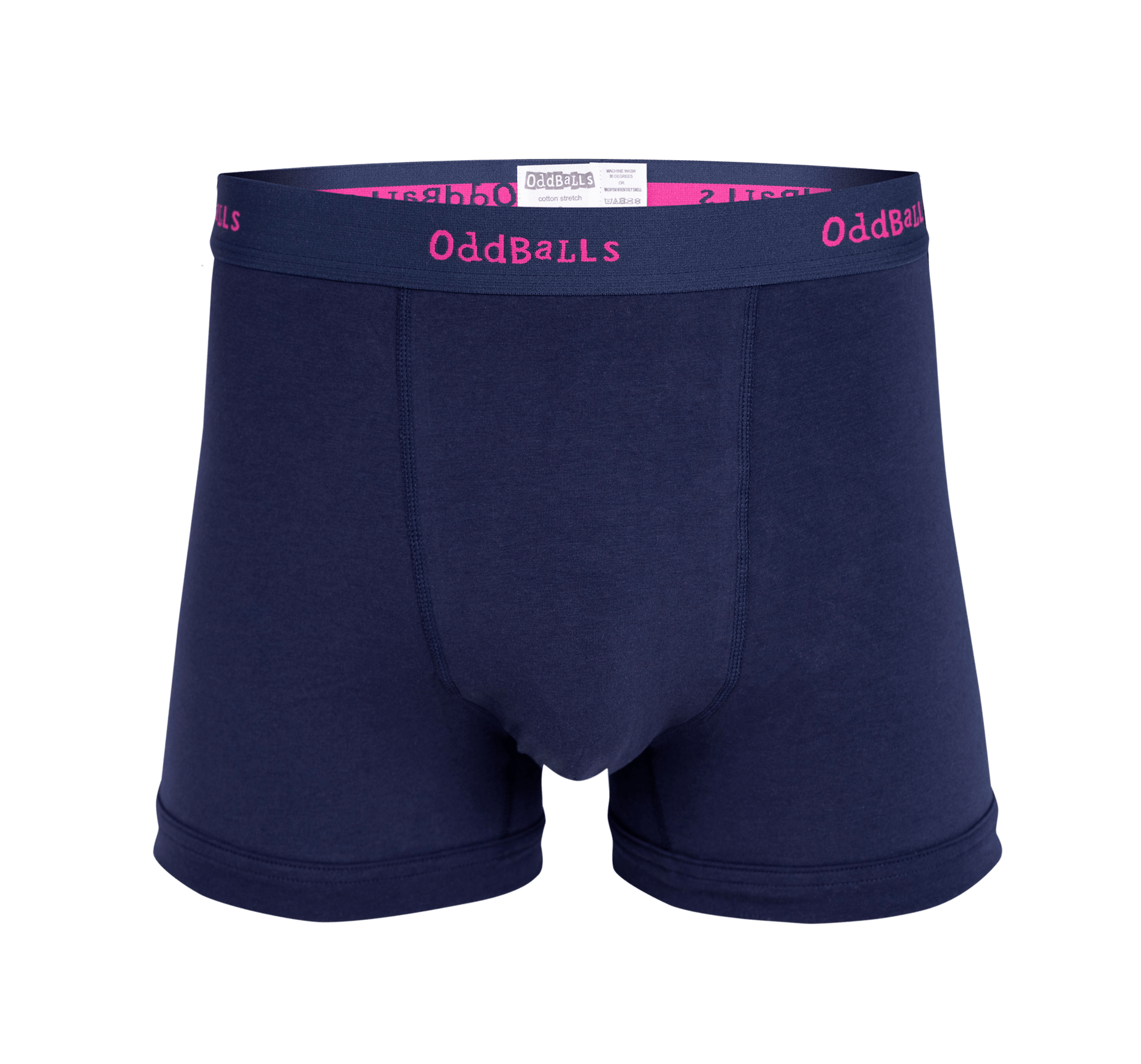 Navy & Magenta Mens Boxer Shorts