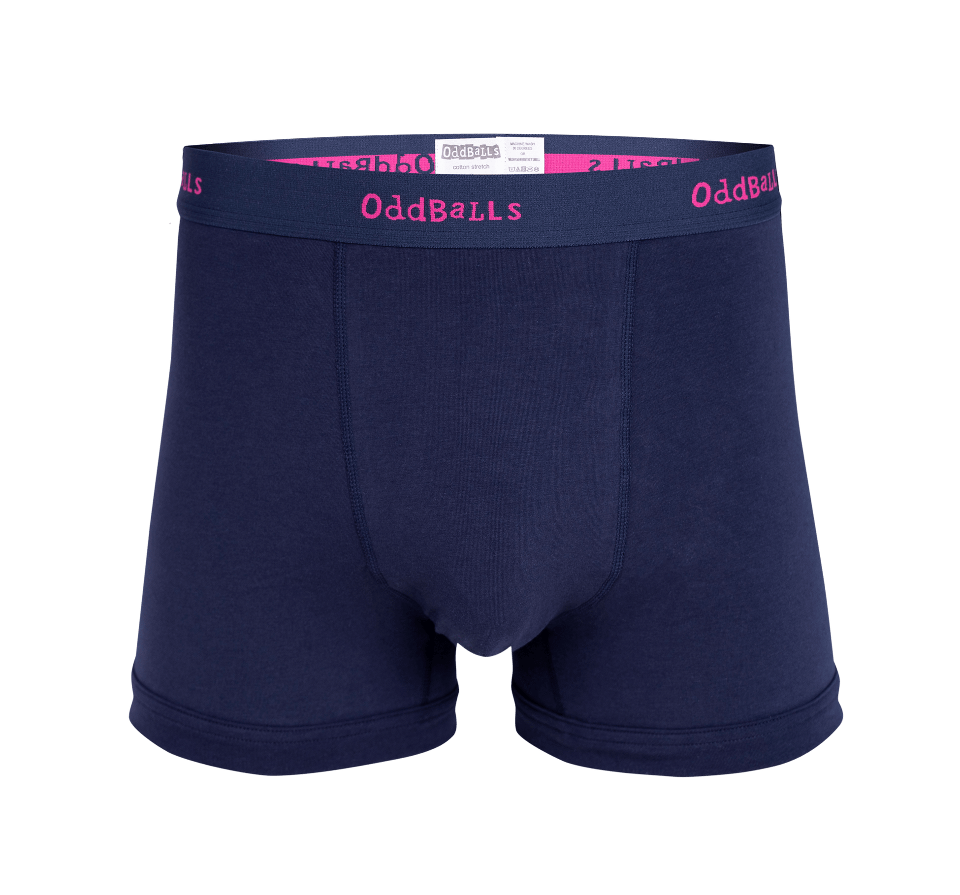 Navy & Magenta Mens Boxer Shorts