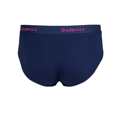 Navy & Magenta - Mens Briefs