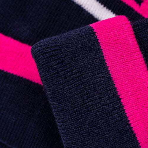 Original | Navy | Pink | White - Kids Bobble Hat - 2