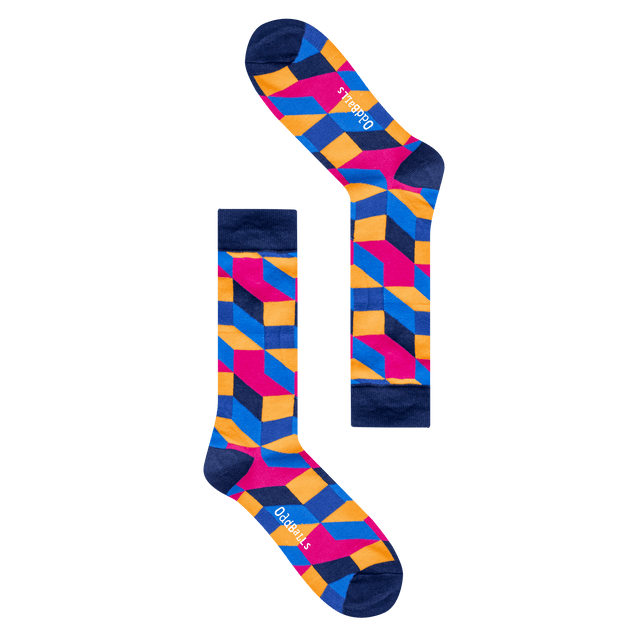 Orange Tetris - Socks
