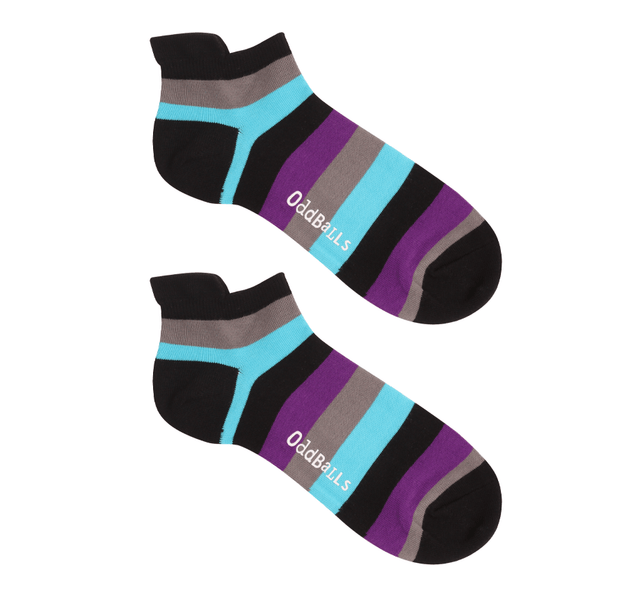 Ankle Socks - Purple Stripes