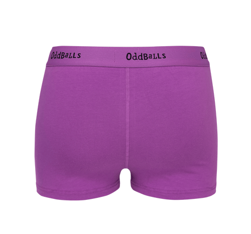 Purple & Black - Ladies Boxers