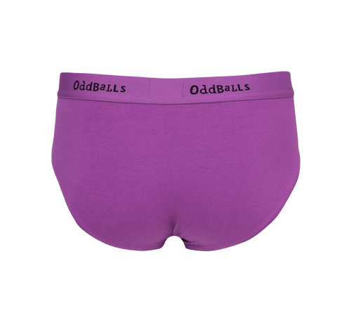 Purple & Black - Mens Briefs