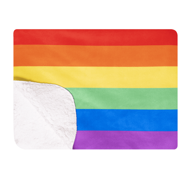 Rainbow - Luxury Sherpa Fleece Blanket