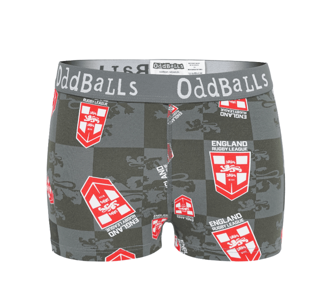 England Rugby League Grey - Ladies Boxers
