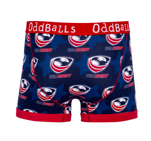 USA Rugby - Mens Cotton Boxer Shorts