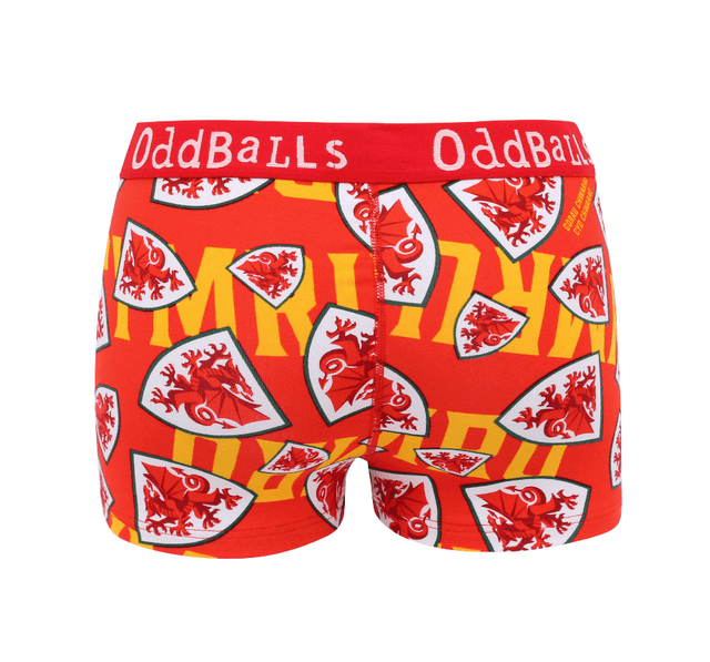 FA Wales Red - Teen Girls Boxers