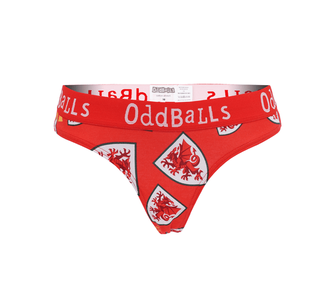 FA Wales Red - Ladies Thong