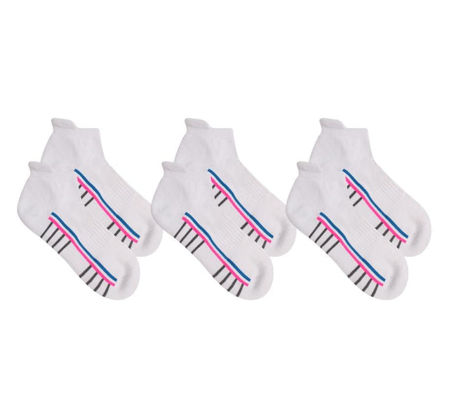 All White Trainer Socks - 3 Pack Sock Bundle (Made From Recycled Plastic)