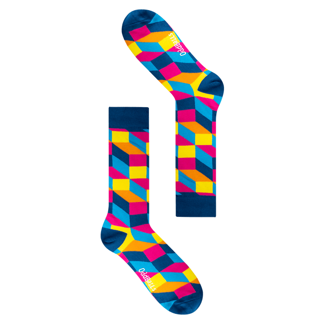Yellow Tetris - Socks