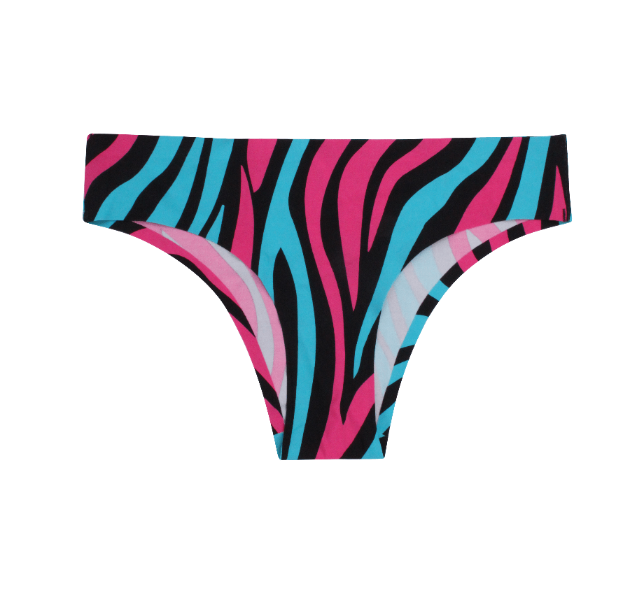 Zebra Seamless Brazilian Briefs